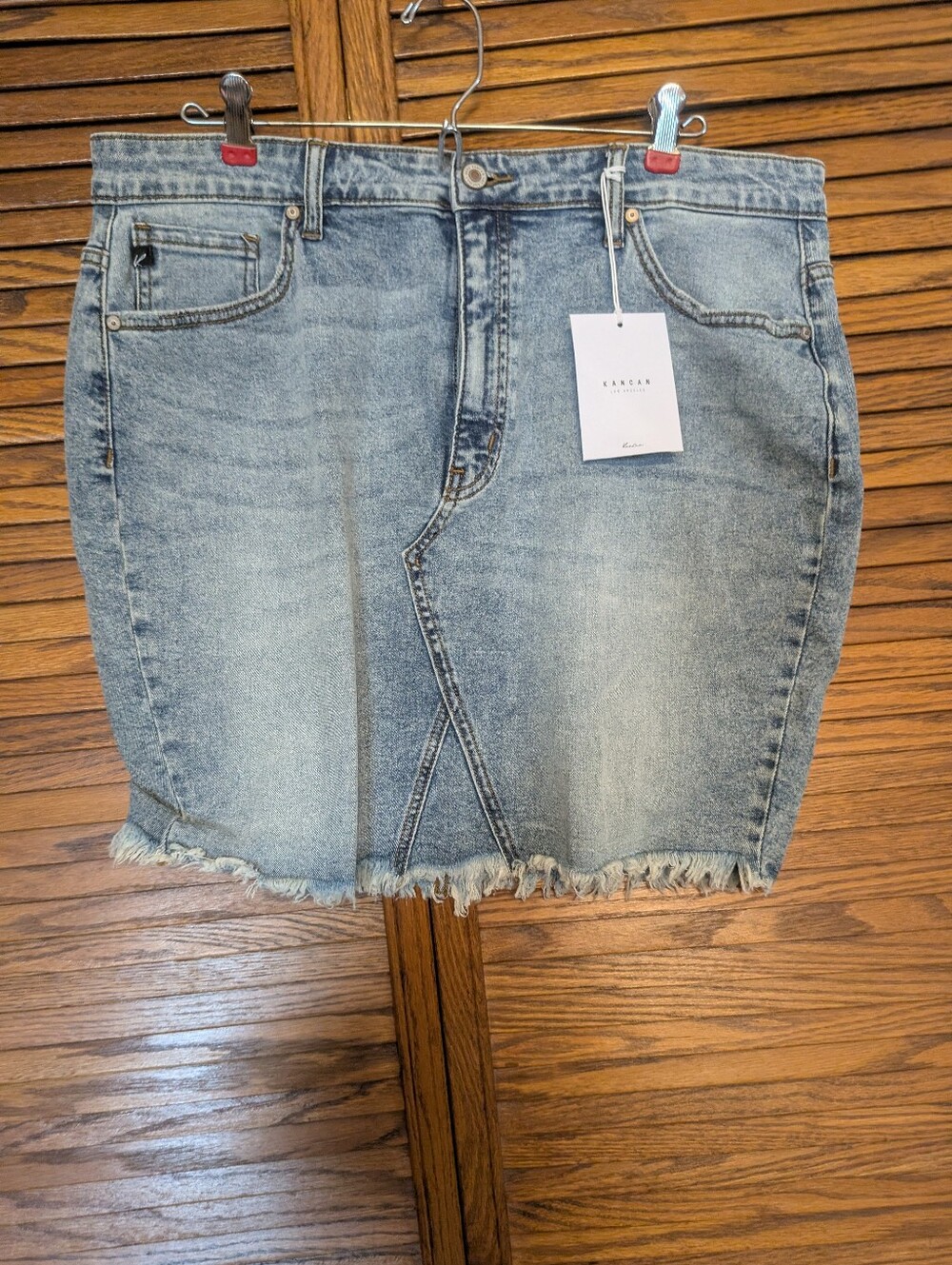 Kancan NWT Denim Mini‎ Skirt Size 1X Women's